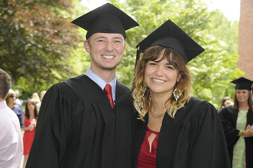 photo of two graduates